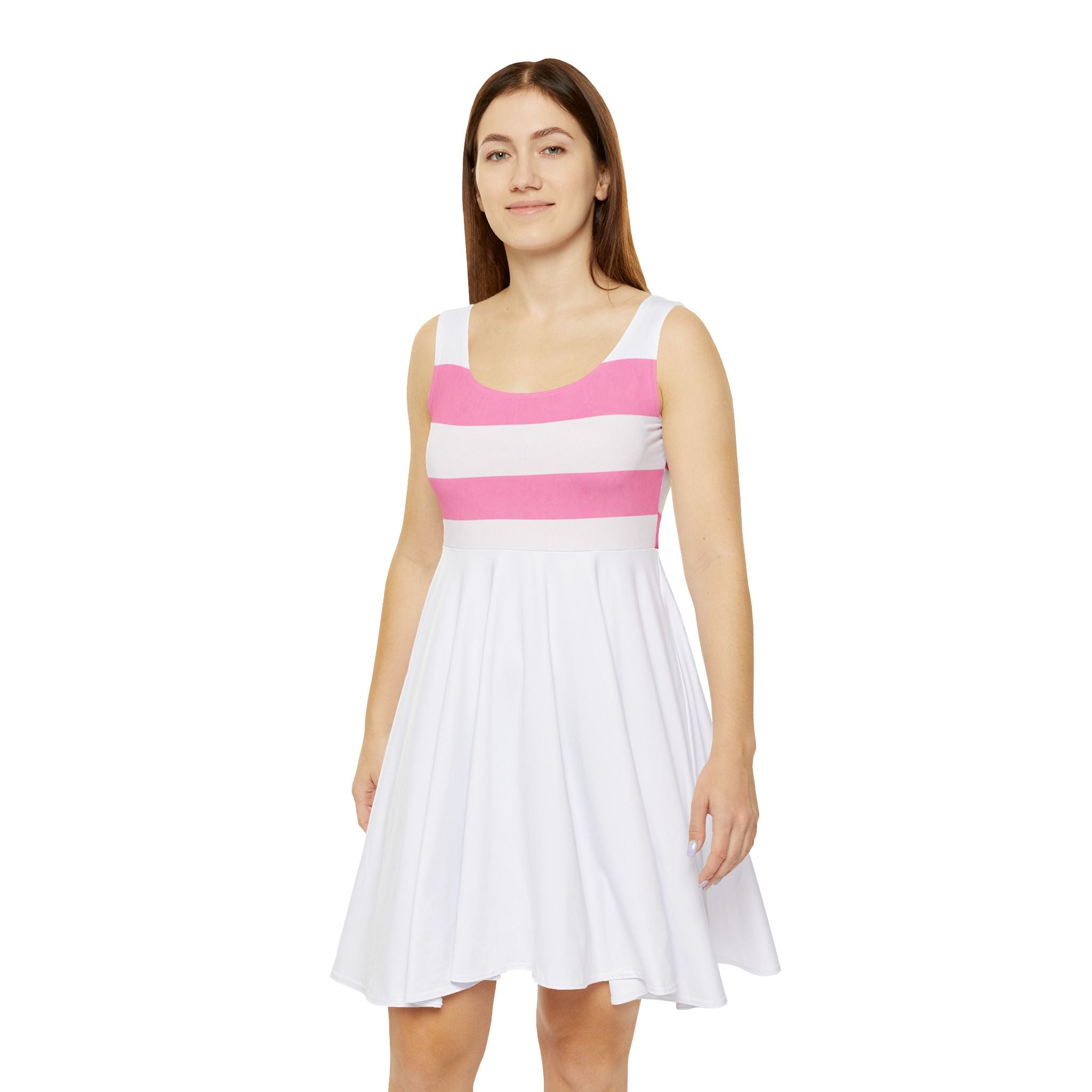 Pink and White Beach Dress