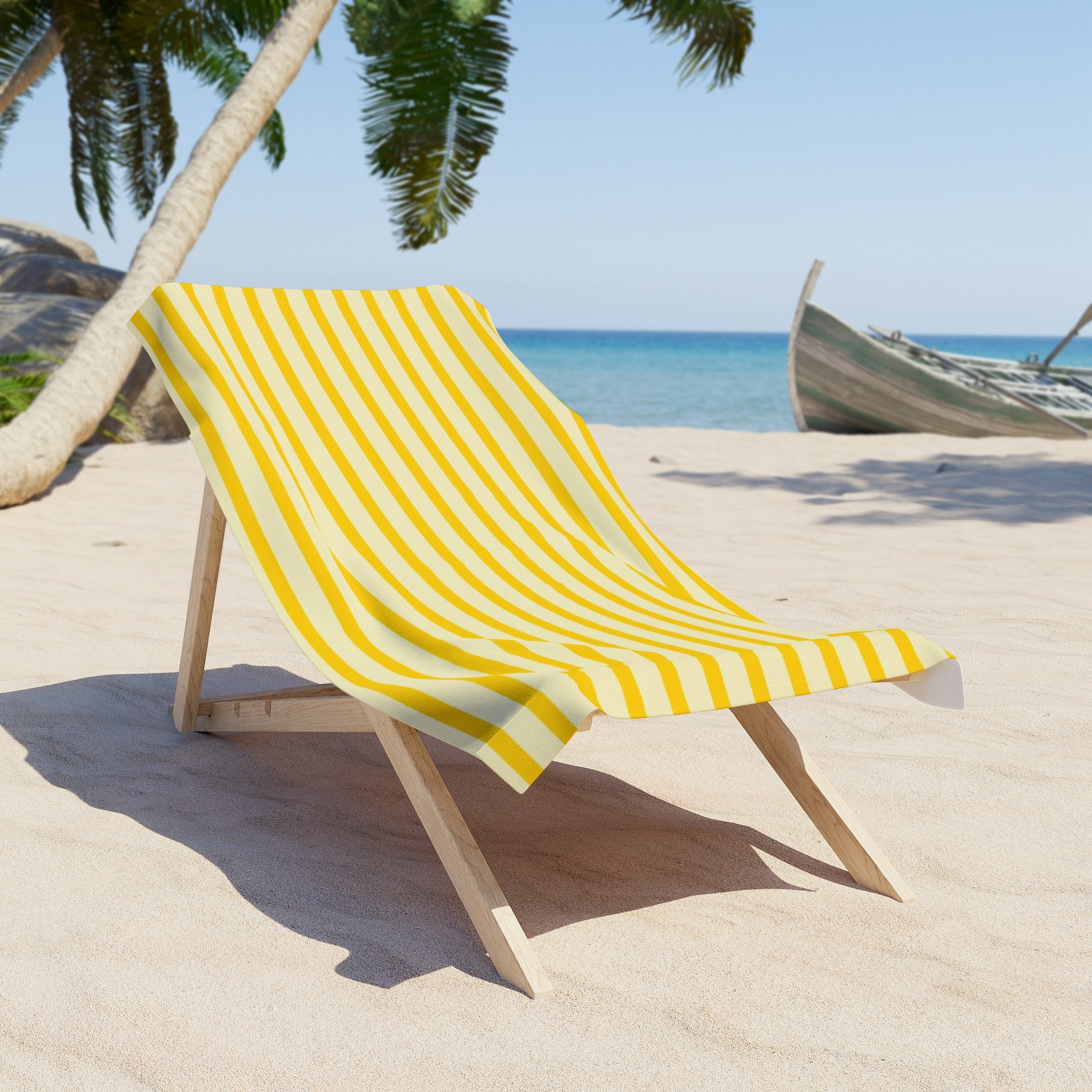 Bright Cabana-Style Sun Beach Towel