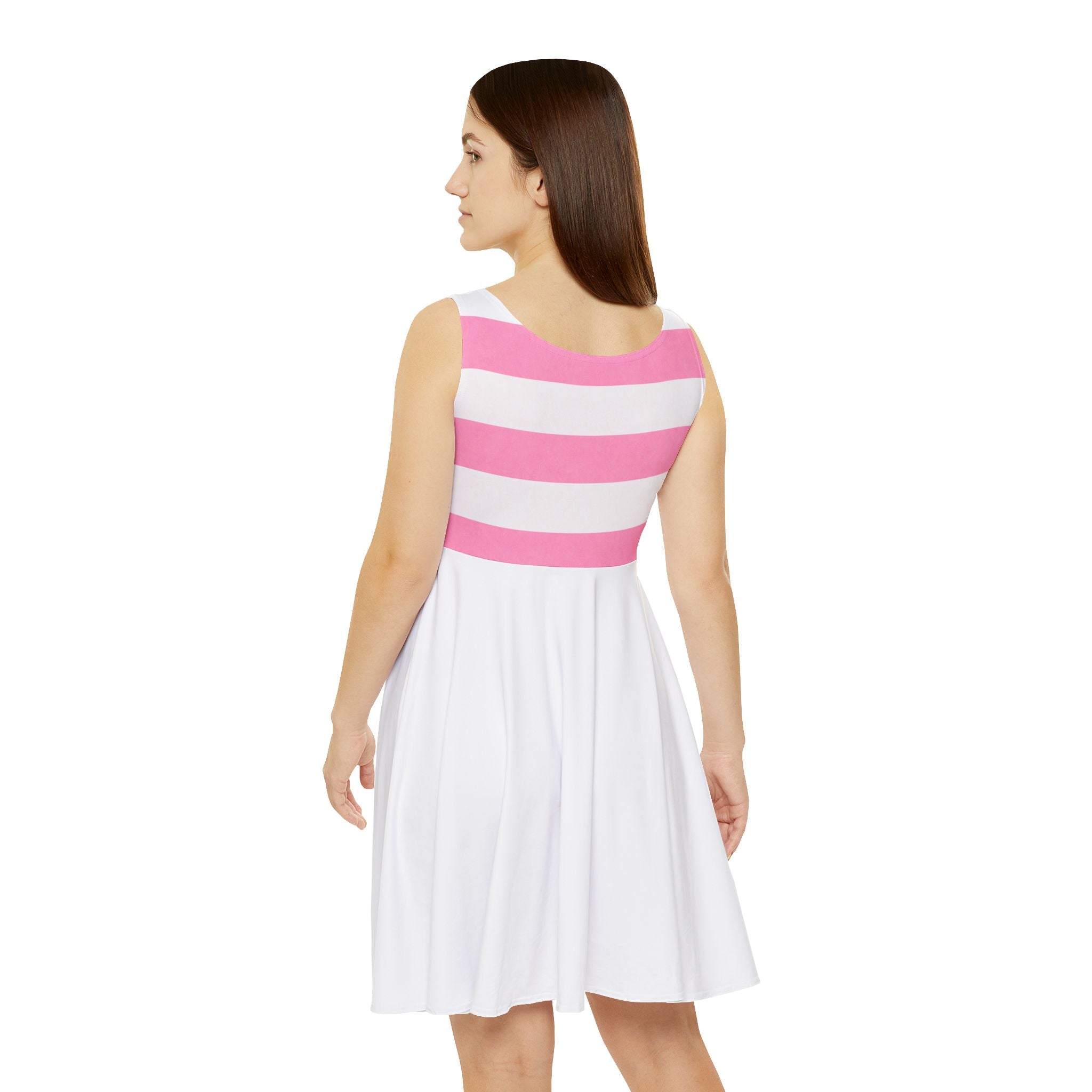 Pink and White Beach Dress