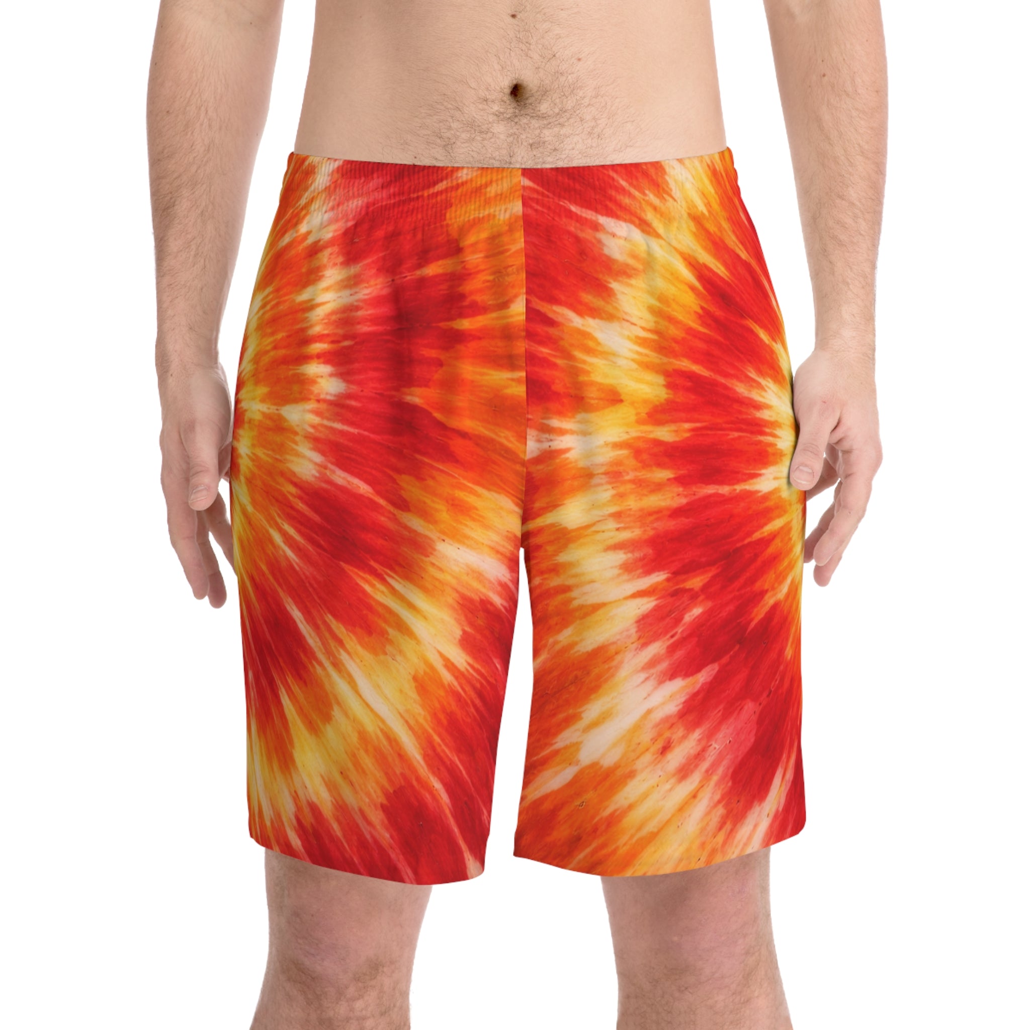 Sunburst Tie-Dye Beach Shorts