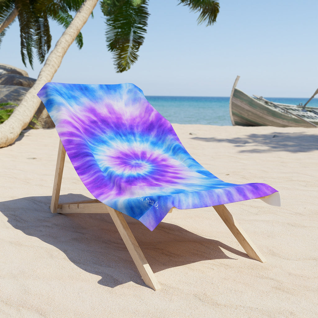 Purple & Blue Swirl Summer Towel