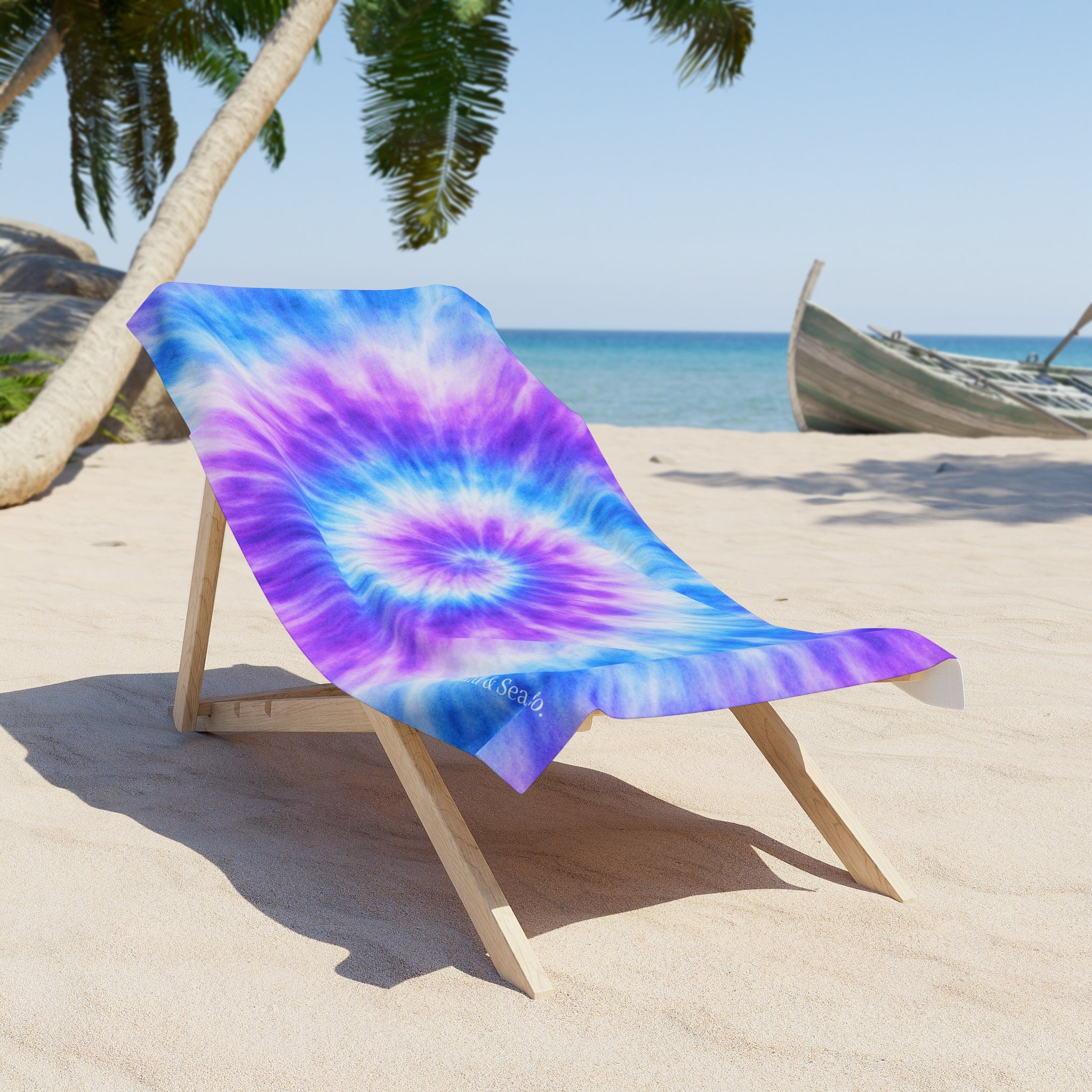 Purple & Blue Swirl Summer Towel
