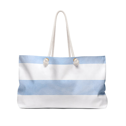 Blue & White Nautical Travel Tote