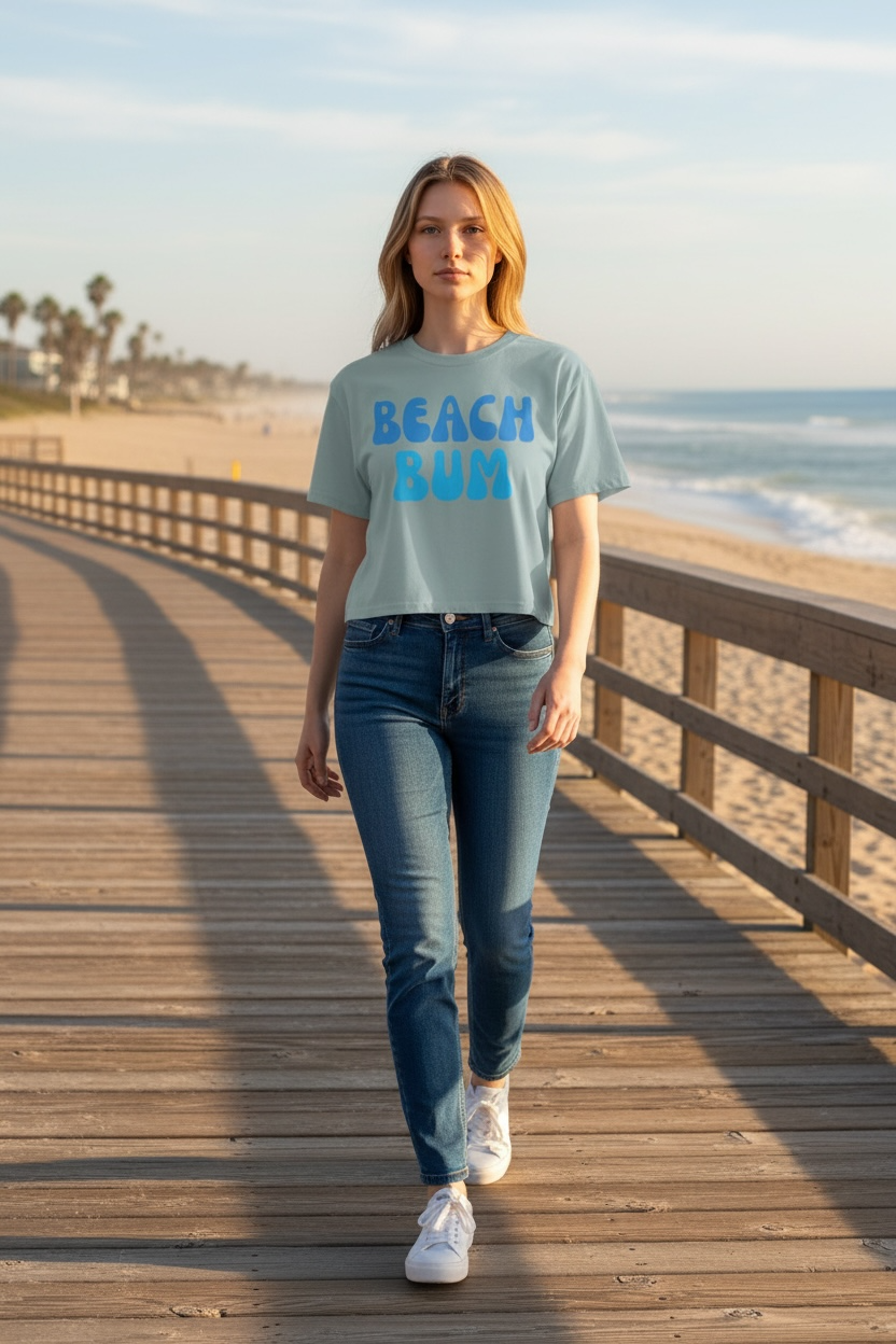 BEACH BUM crop top