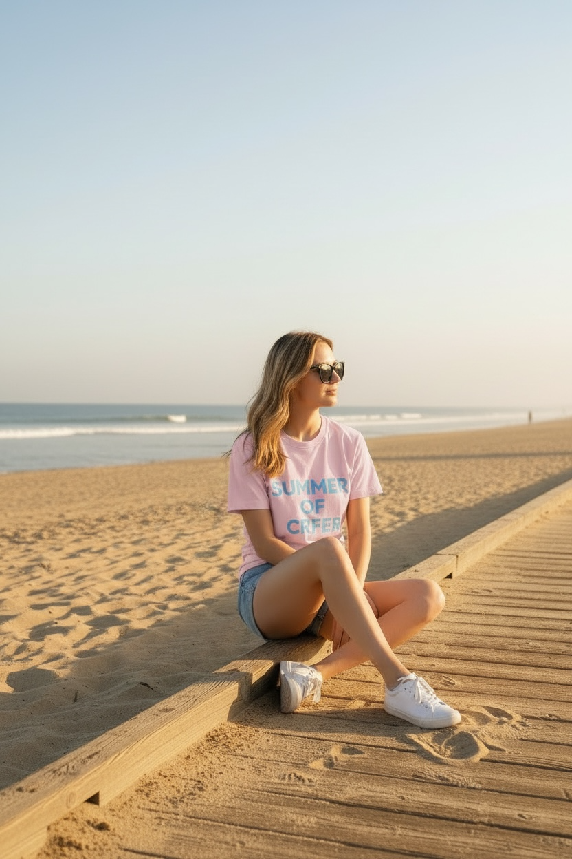 SUNSHINE AND COFFEE Relaxed T-Shirt